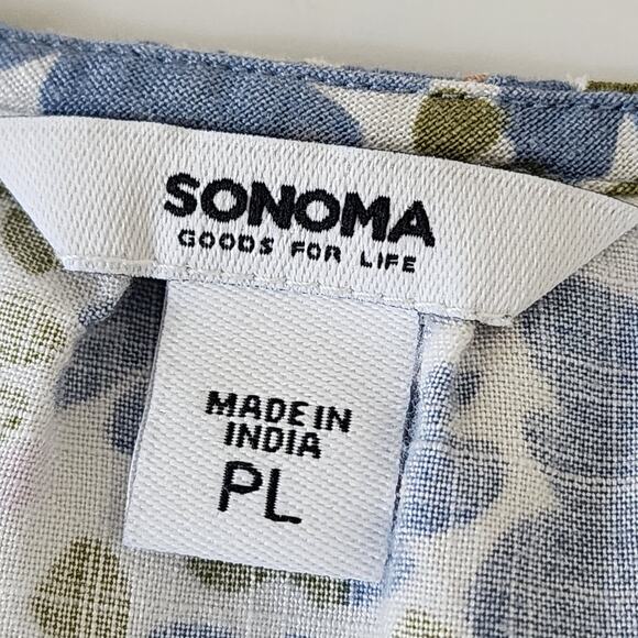 Sonoma Retro Floral PL Tank Top Blouse - Picture 3 of 5